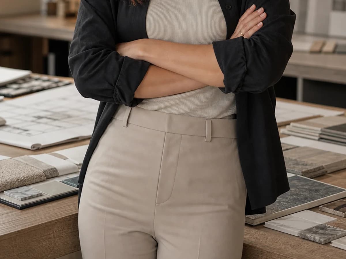Retrato profesional de Paula Méndez, responsable de interiorismo en Arqvia.